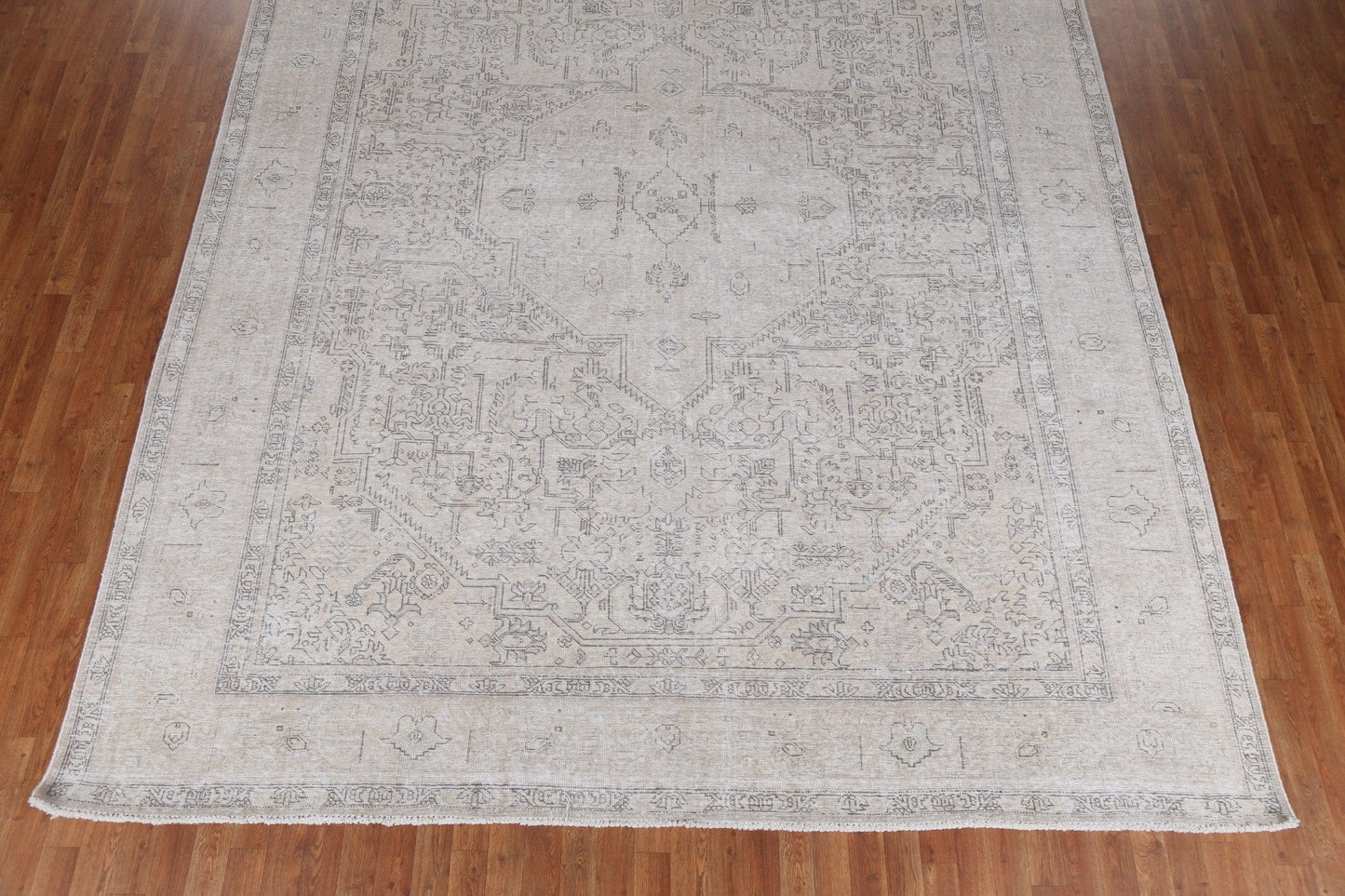 Distressed Wool Tabriz Persian Area Rug 10x12