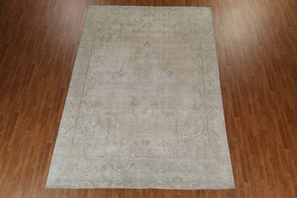 Hand-Knotted Kerman Persian Area Rug 9x12