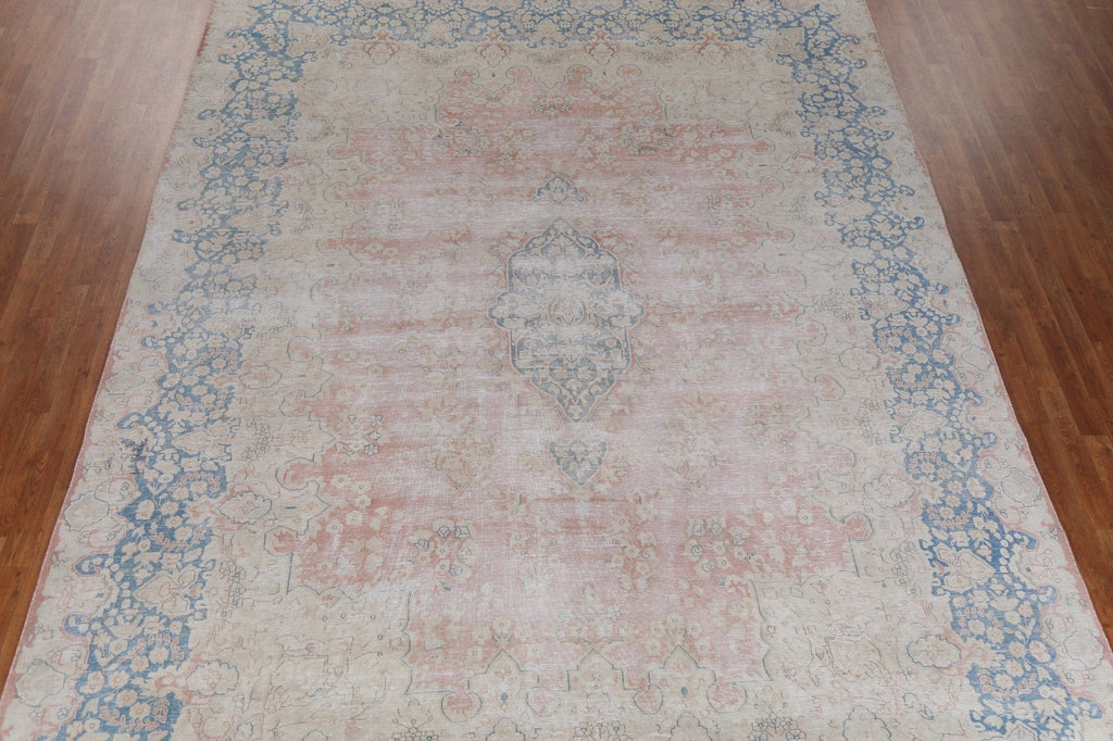 Hand-Knotted Wool Kerman Persian Rug 10x13