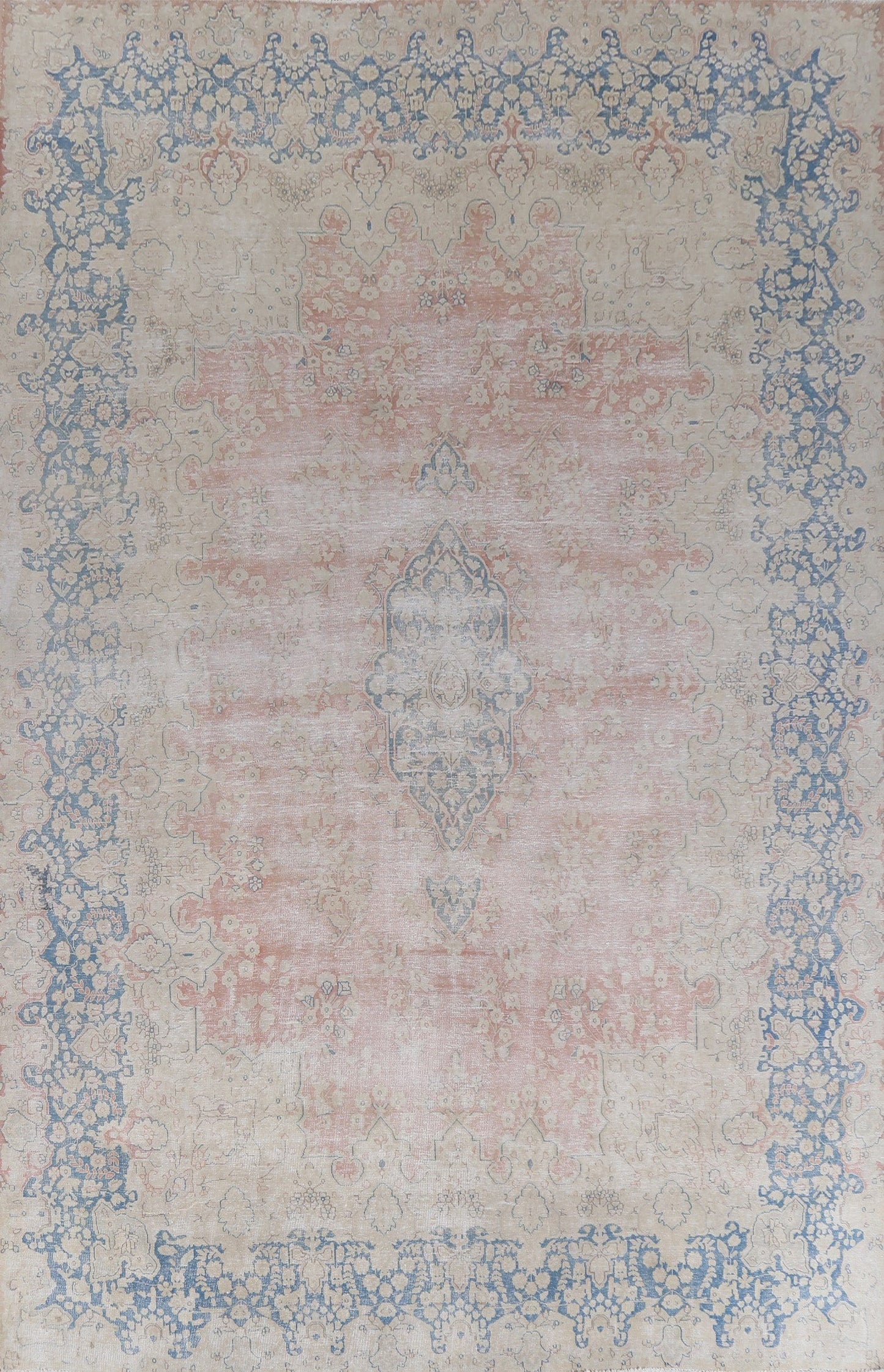 Hand-Knotted Wool Kerman Persian Rug 10x13