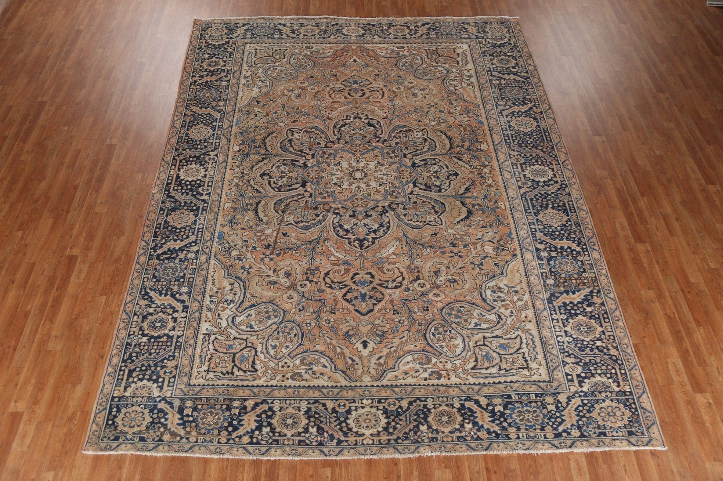 Handmade Floral Heriz Persian Area Rug 10x13