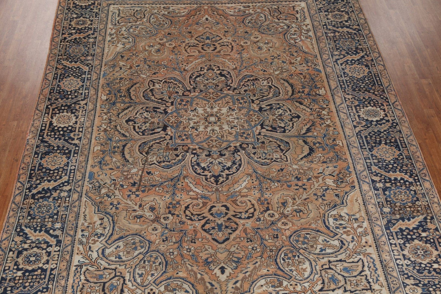 Handmade Floral Heriz Persian Area Rug 10x13