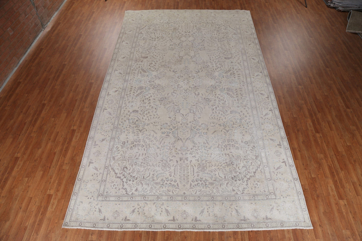 Distressed Wool Tabriz Large Persian Rug 9x16