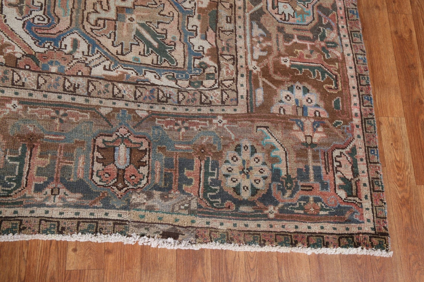 Vintage Wool Handmade Heriz Persian Rug 9x14