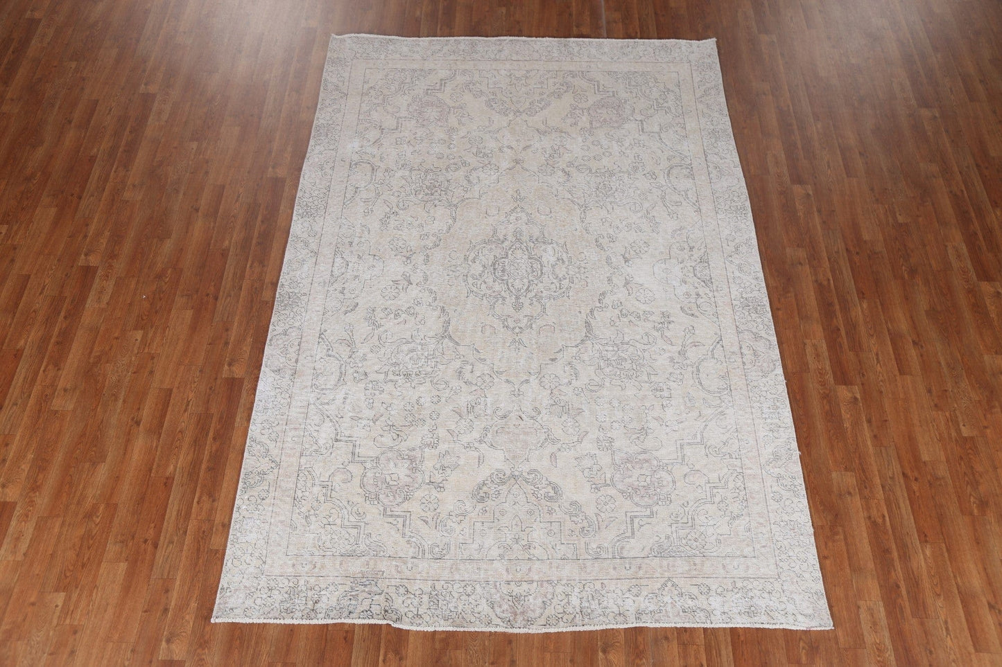 Distressed Wool Tabriz Handmade Persian Rug 6x9