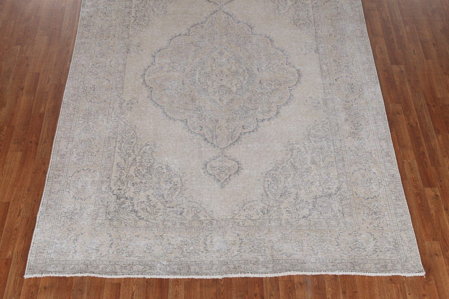 Distressed Wool Tabriz Persian Area Rug 7x10