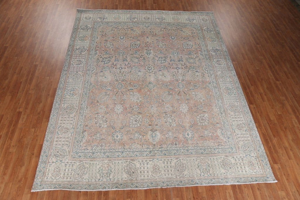 All-Over Floral Tabriz Persian Area Rug 10x13