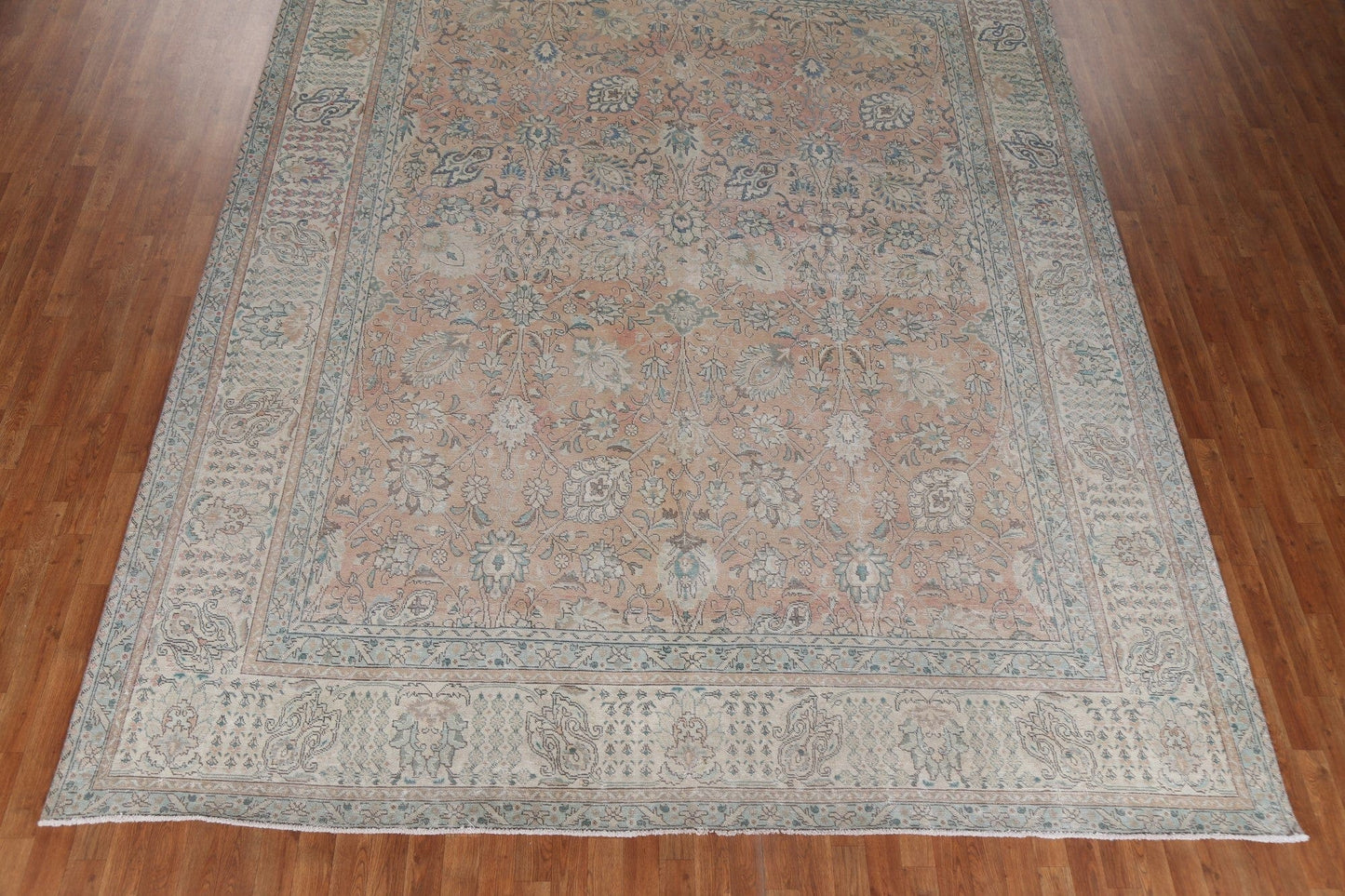 All-Over Floral Tabriz Persian Area Rug 10x13