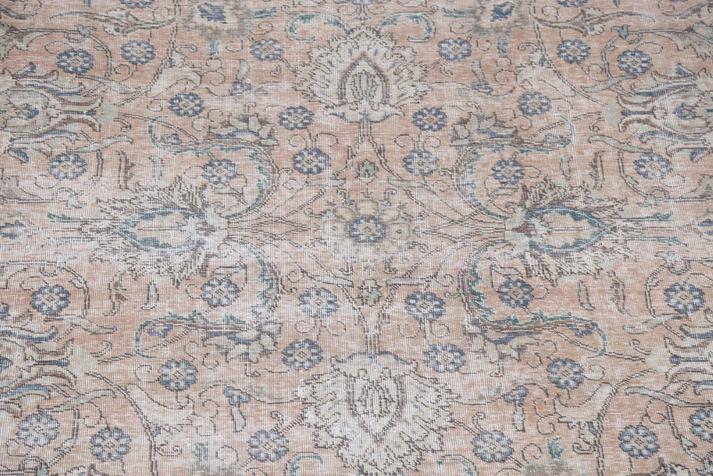 Floral Distressed Floral Tabriz Persian Area Rug 9x10