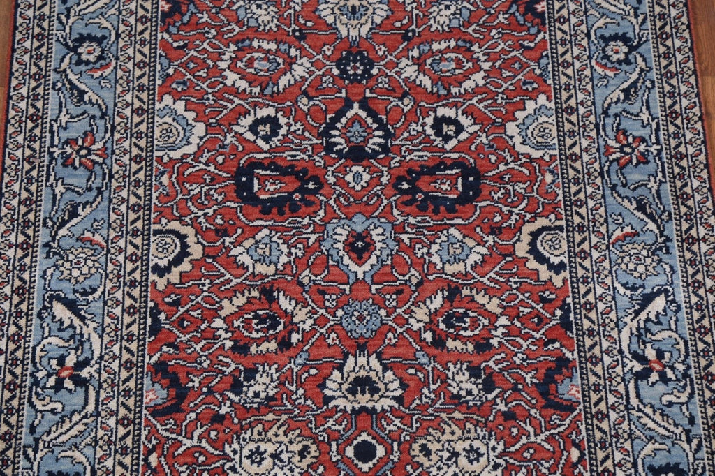 Red Floral Sultanabad Ziegler Wool Turkish Rug 4x6