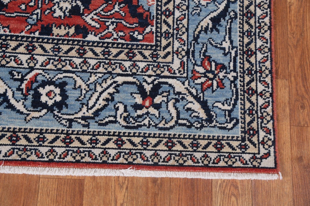 Red Floral Sultanabad Ziegler Wool Turkish Rug 4x6