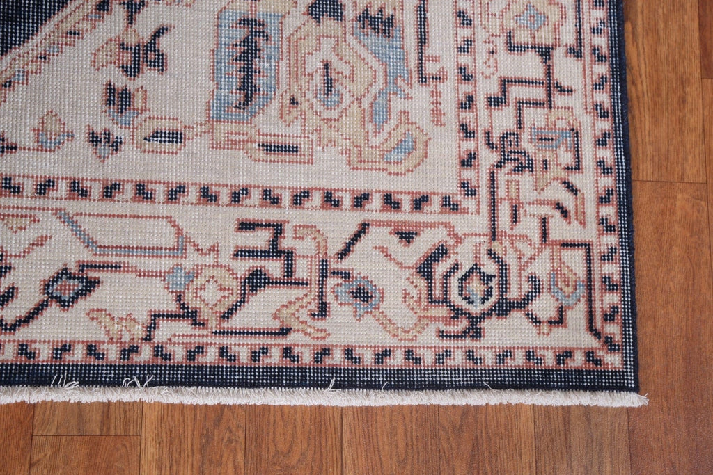 Geometric Heriz Serapi Wool Turkish Rug 4x6