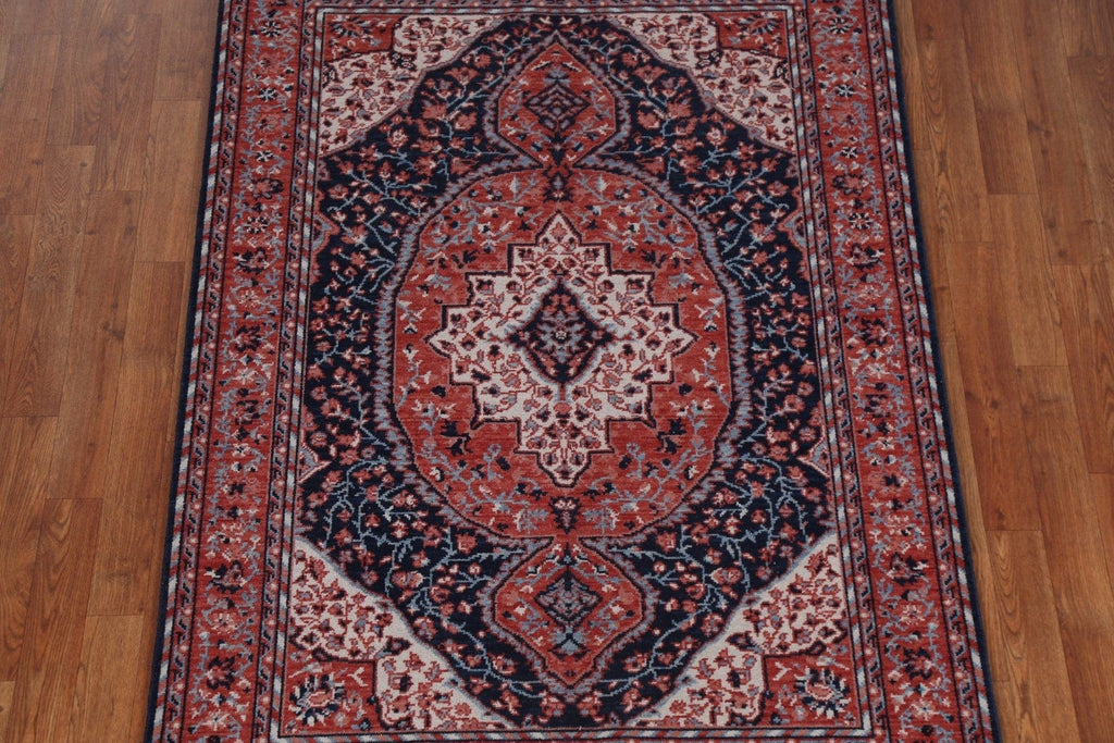 Hand-Knotted Sarouk Farahan Wool Turkish Rug 4x6