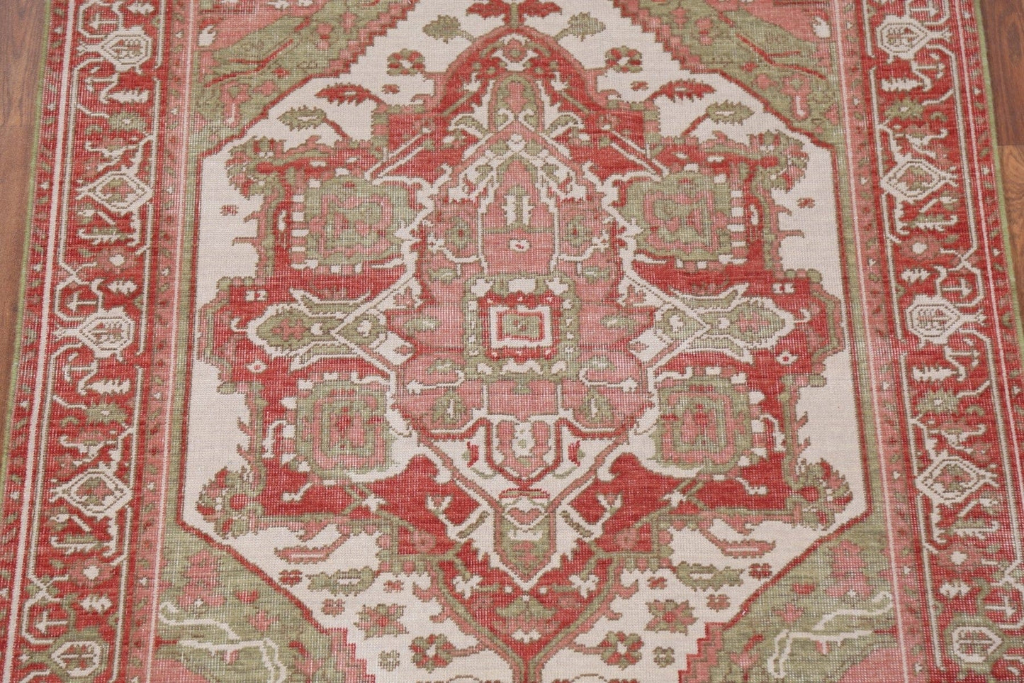 Handmade Heriz Serapi Wool Turkish Rug 4x6