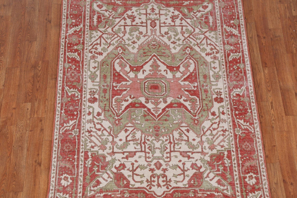 Handmade Heriz Serapi Wool Turkish Rug 4x6