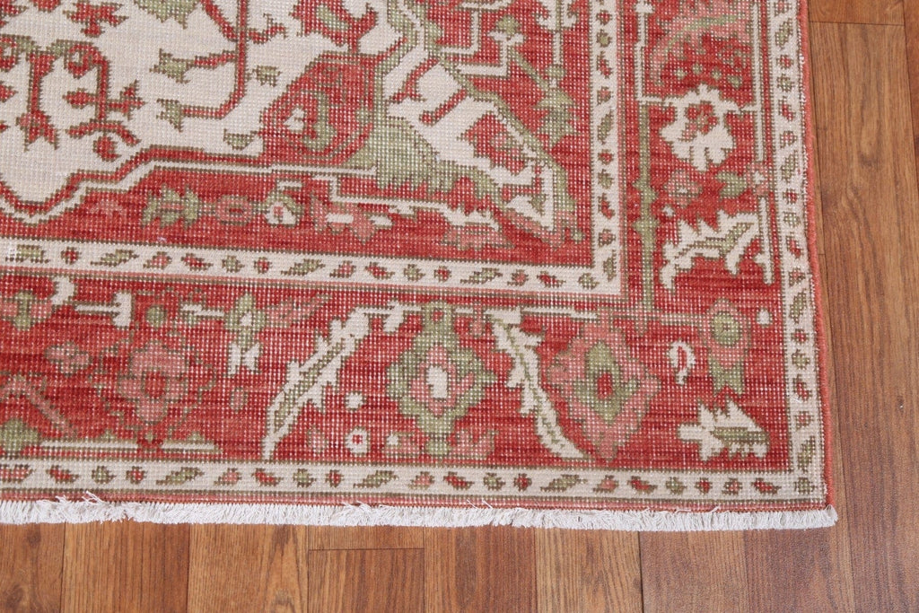 Handmade Heriz Serapi Wool Turkish Rug 4x6