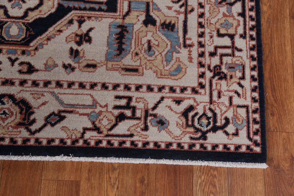 Geometric Wool Heriz Serapi Oriental Area Rug 4x6