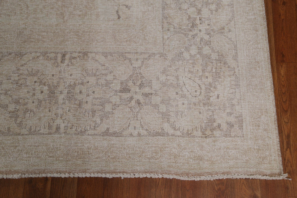 Floral Distressed Kerman Persian Area Rug 10x13