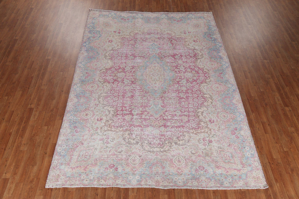 Handmade Wool Kerman Persian Rug 8x12