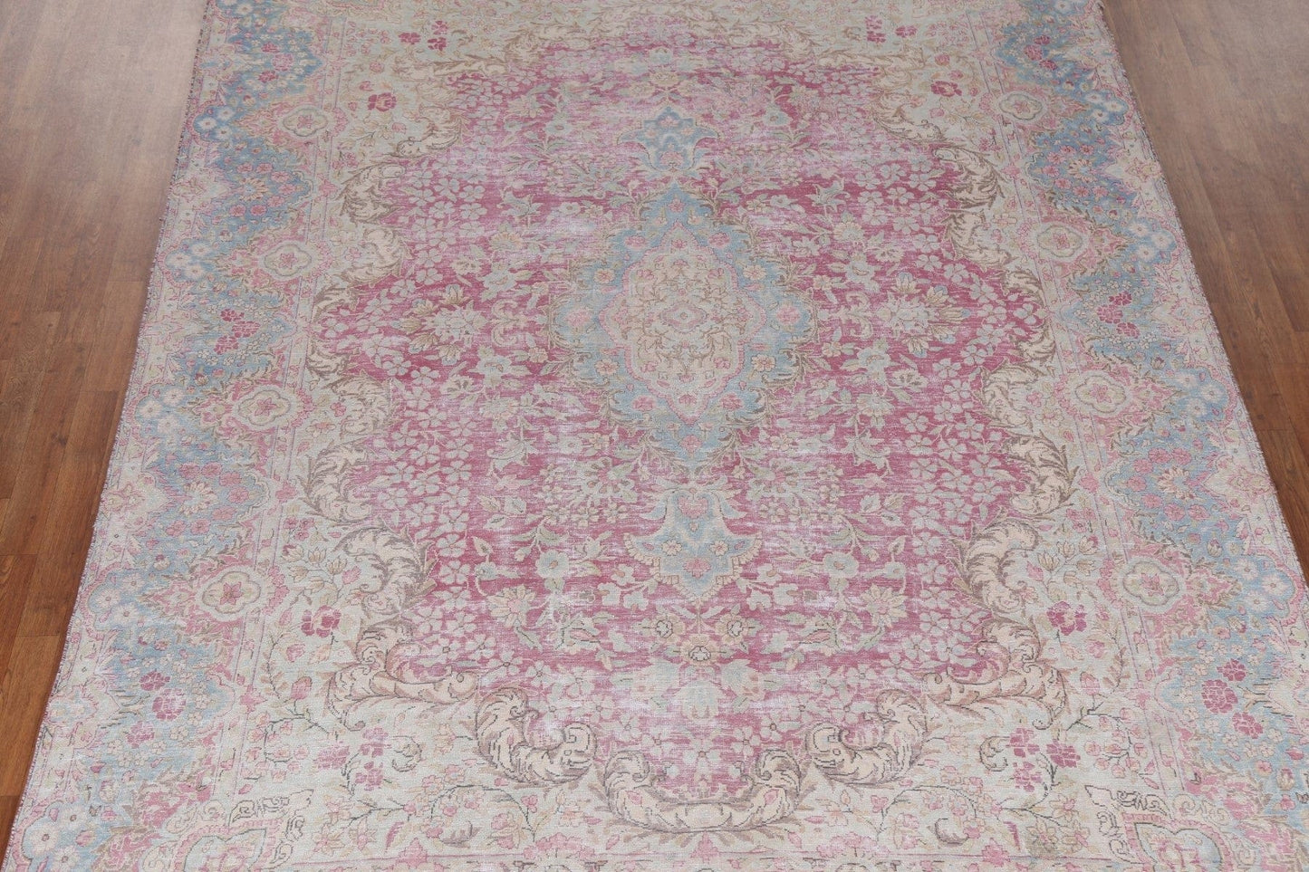 Handmade Wool Kerman Persian Rug 8x12