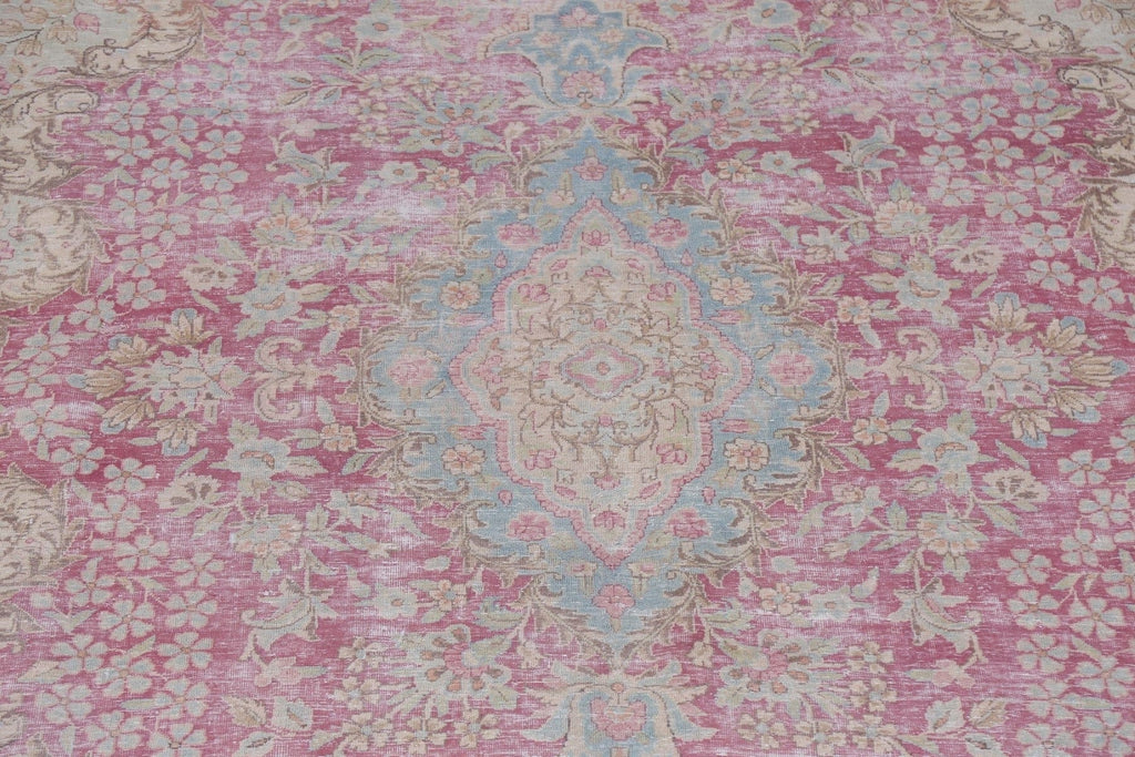 Handmade Wool Kerman Persian Rug 8x12