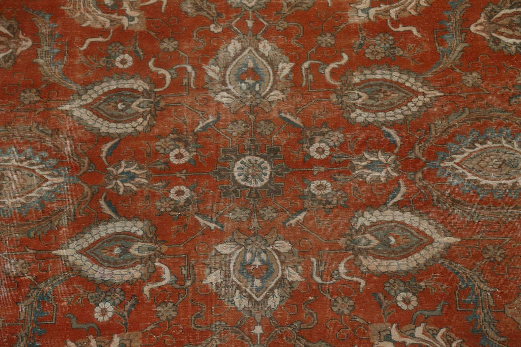 All-Over Floral Tabriz Persian Area Rug 10x13