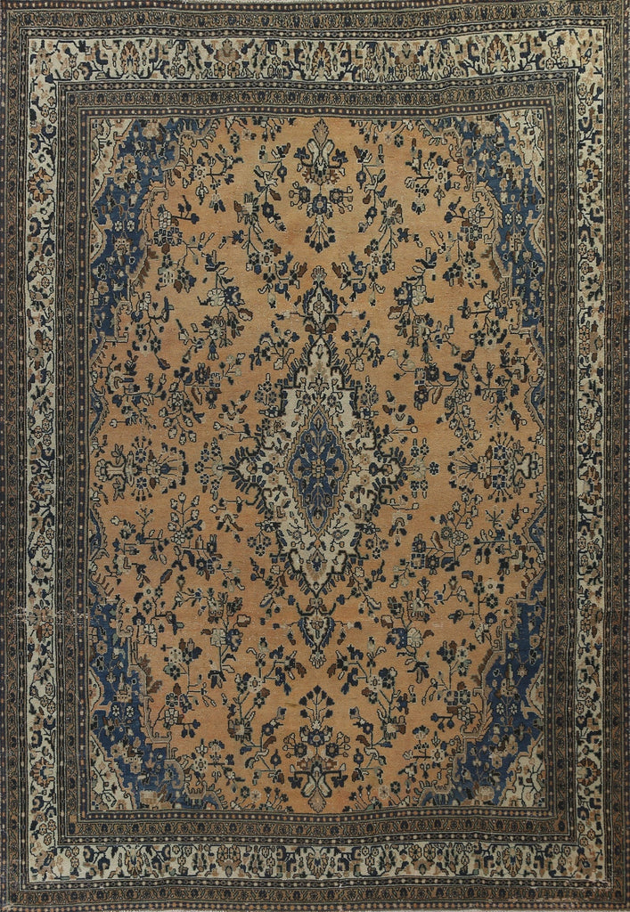 Geometric Hamedan Persian Area Rug 10x13