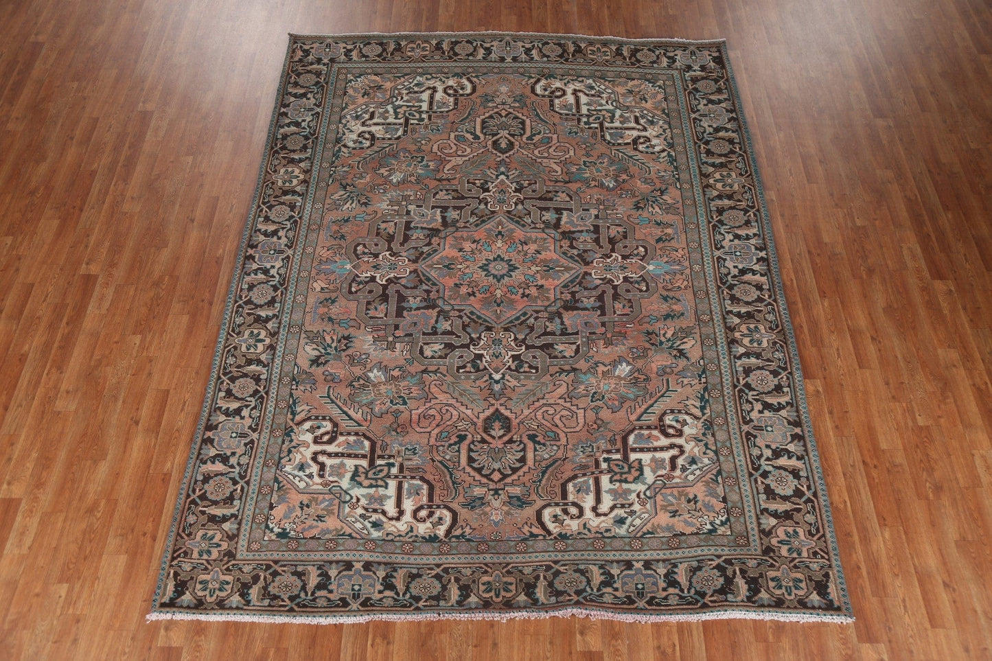 Handmade Geometric Heriz Persian Area Rug 8x10