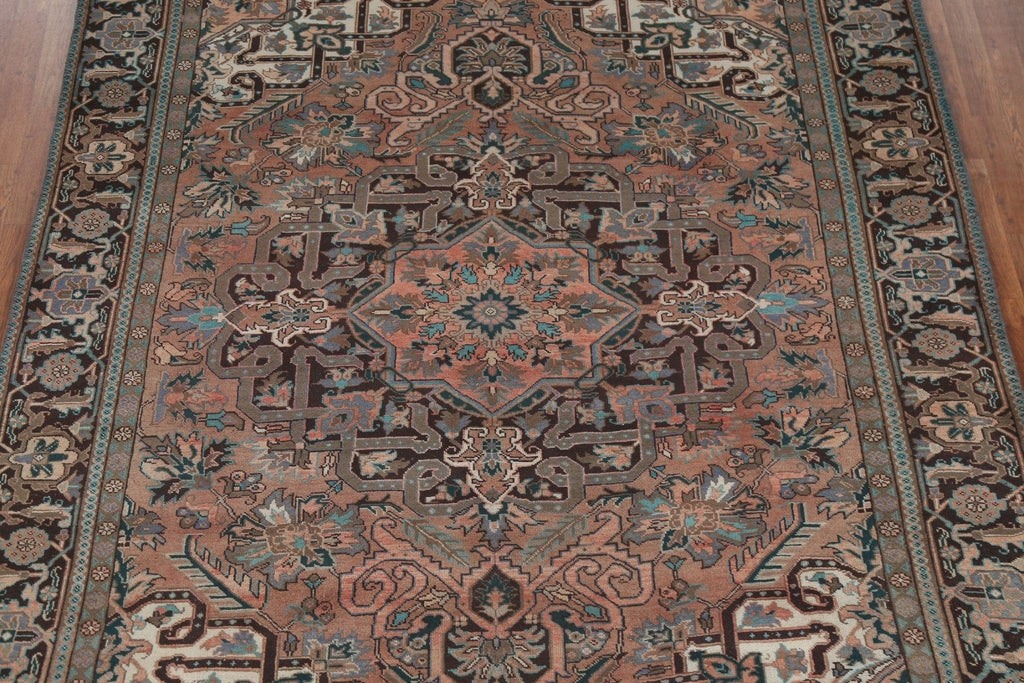 Handmade Geometric Heriz Persian Area Rug 8x10