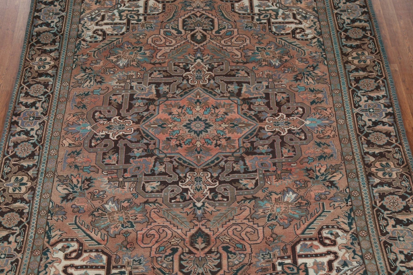 Handmade Geometric Heriz Persian Area Rug 8x10