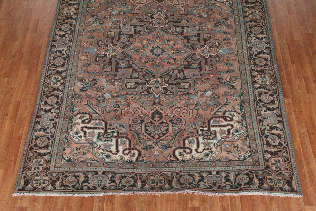 Handmade Geometric Heriz Persian Area Rug 8x10