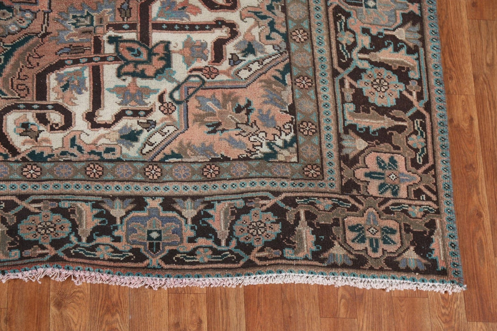 Handmade Geometric Heriz Persian Area Rug 8x10