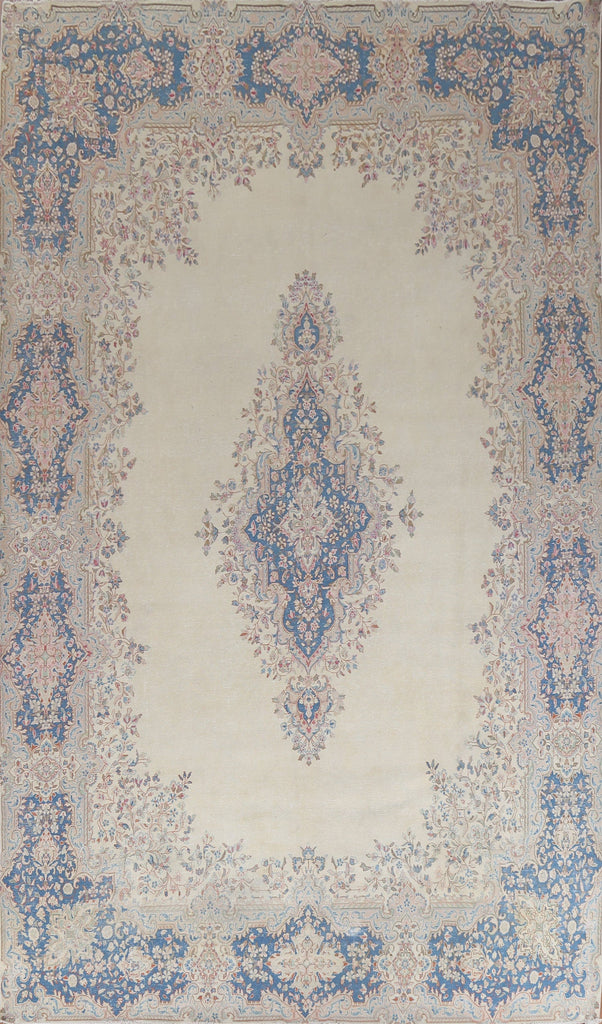 Medallion Kerman Persian Area Rug 10x14