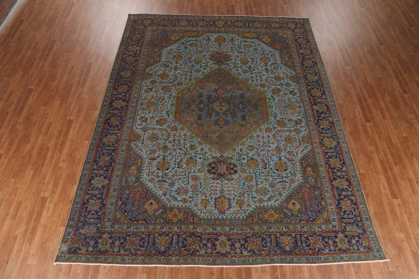 Over-Dyed Tabriz Persian Area Rug 10x12