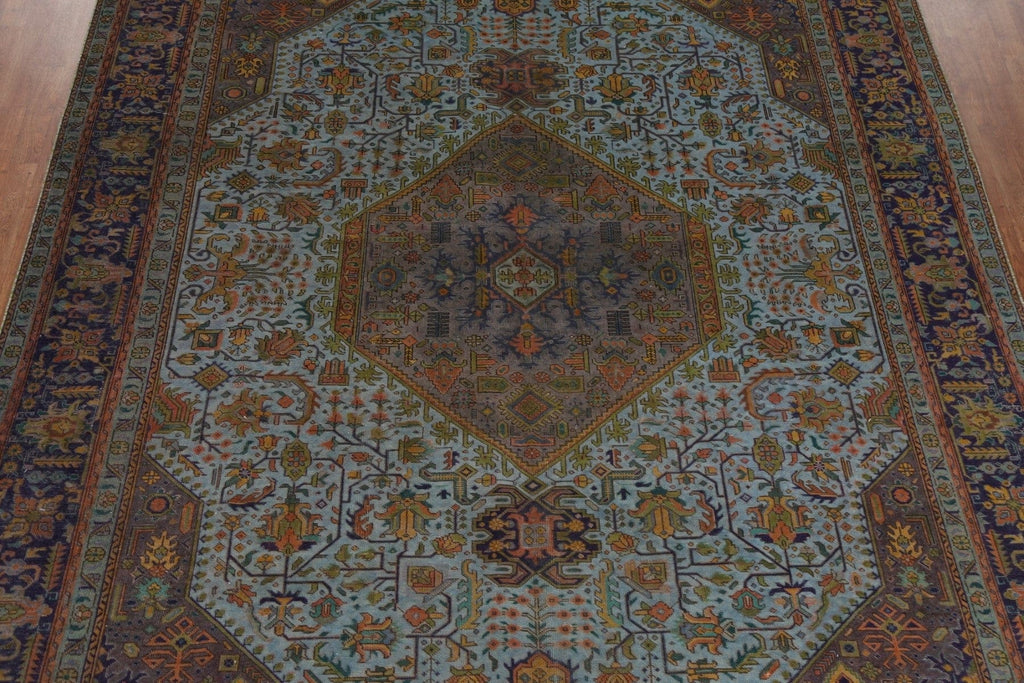 Over-Dyed Tabriz Persian Area Rug 10x12