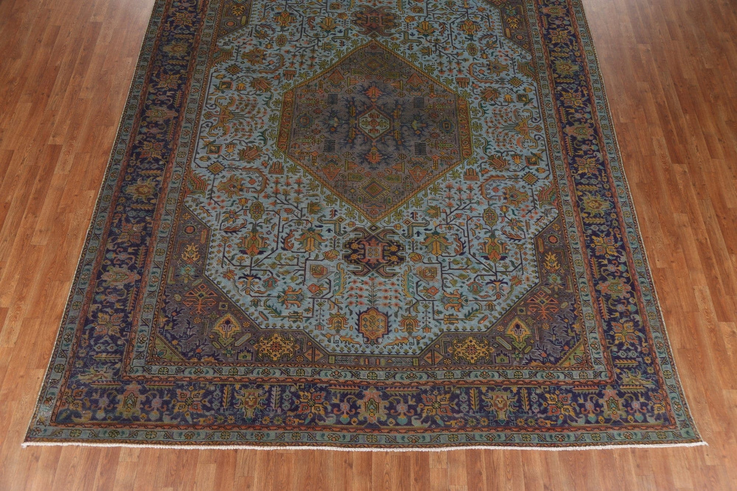 Over-Dyed Tabriz Persian Area Rug 10x12