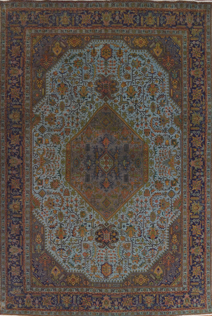 Over-Dyed Tabriz Persian Area Rug 10x12