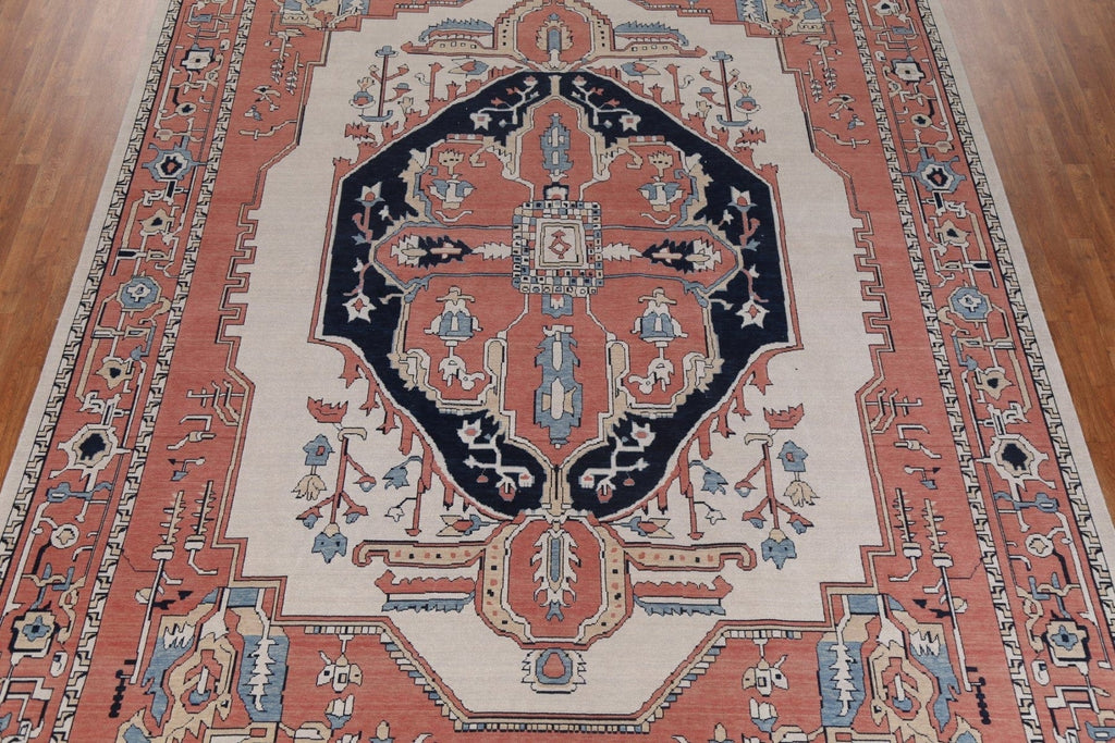 Geometric Heriz Serapi Oriental Area Rug 10x13