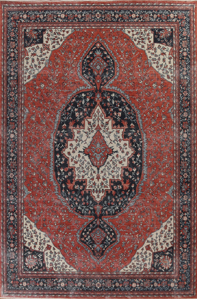 Floral Red Sarouk Farahan Oriental Area Rug 10x13