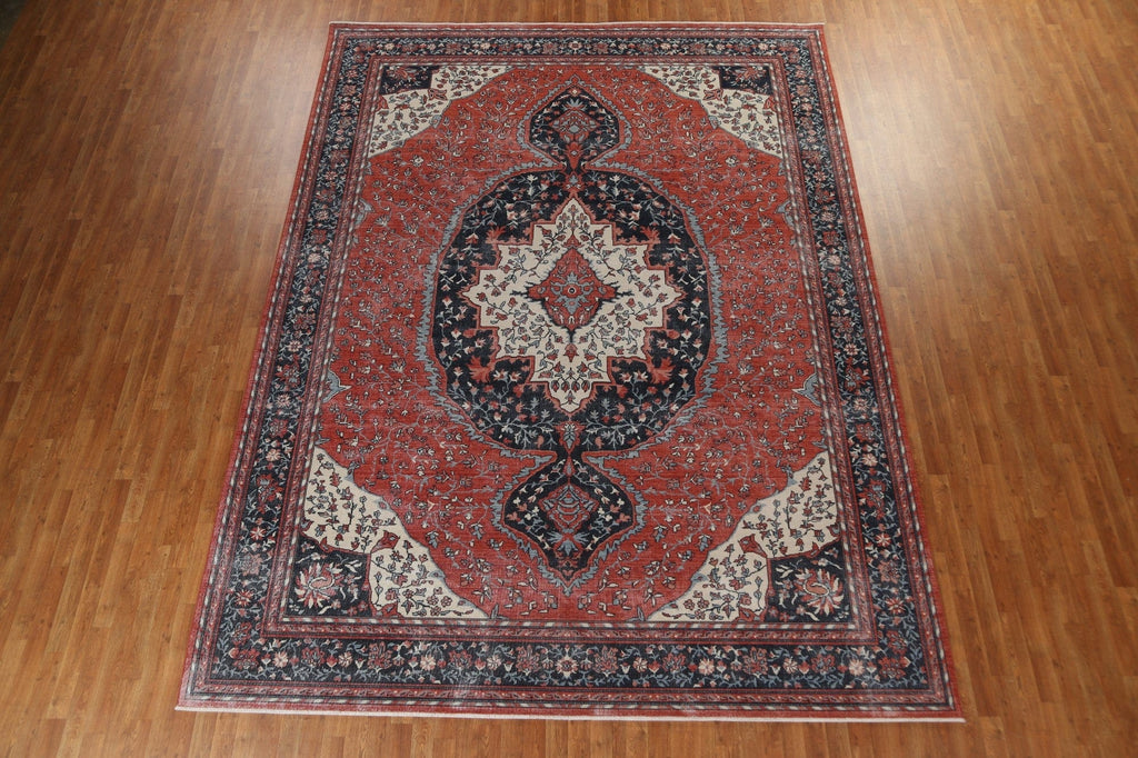 Floral Red Sarouk Farahan Oriental Area Rug 10x13