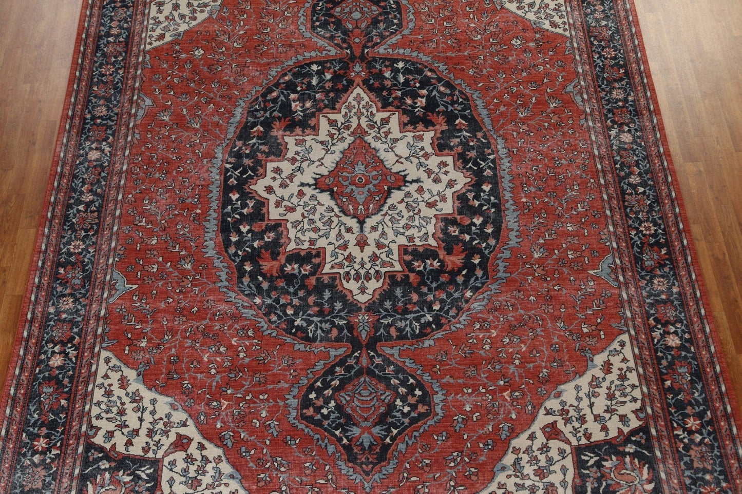 Floral Red Sarouk Farahan Oriental Area Rug 10x13