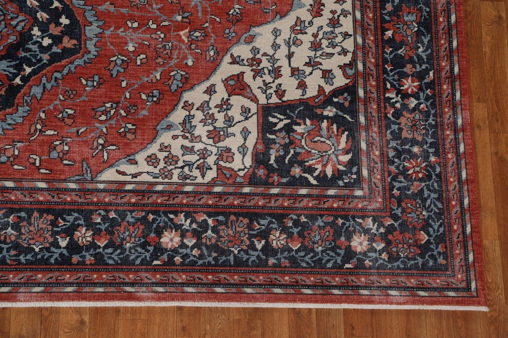 Floral Red Sarouk Farahan Oriental Area Rug 10x13