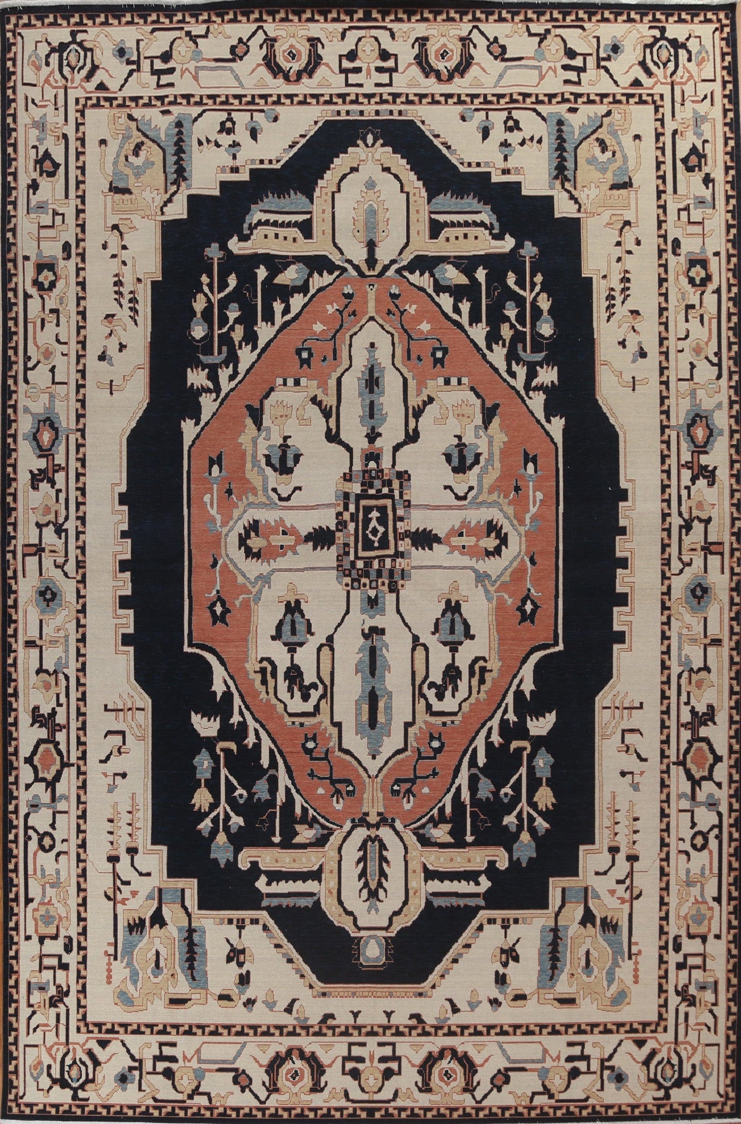 Geometric Heriz Serapi Oriental Area Rug 10x13