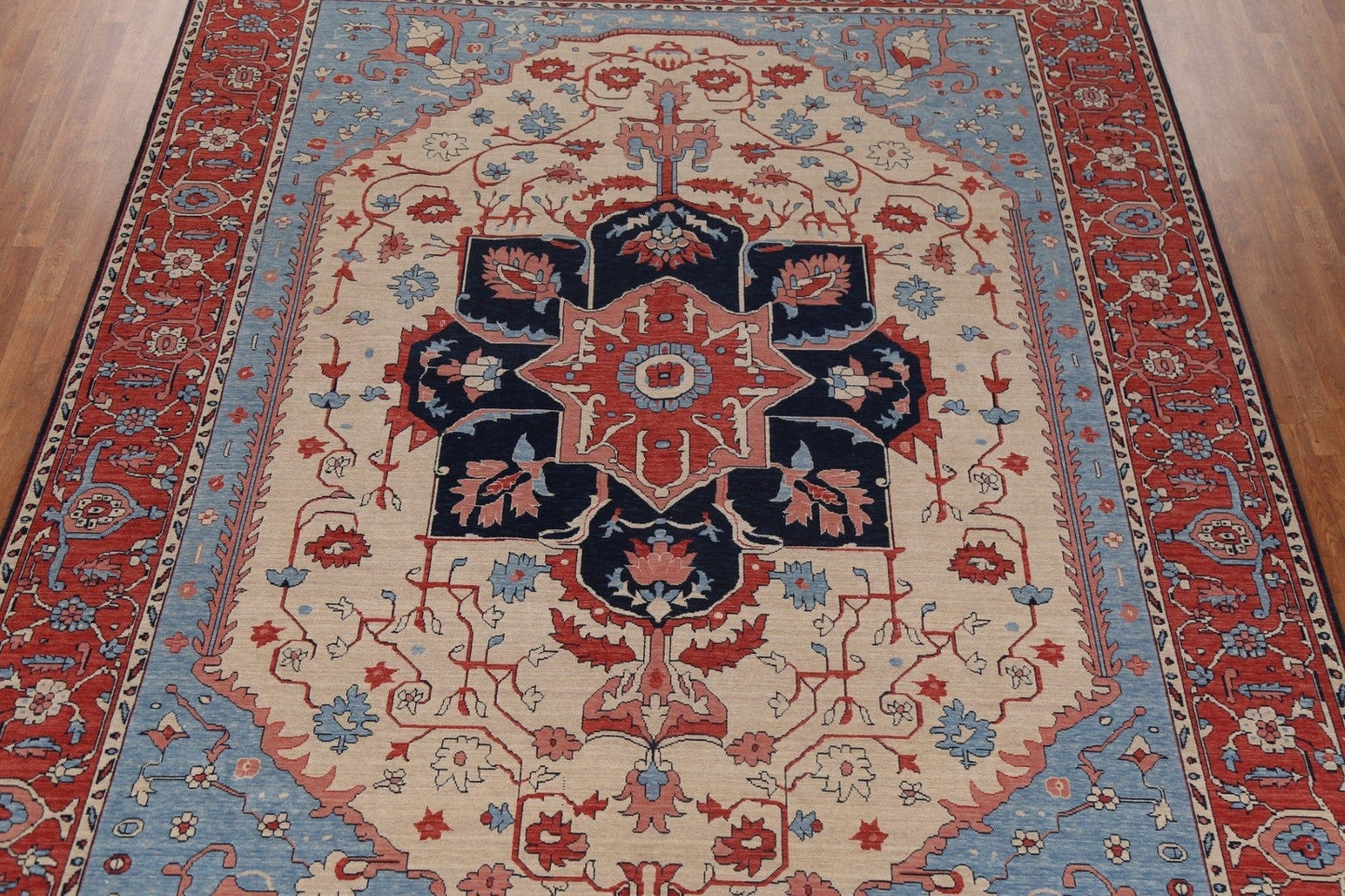 Heriz Serapi Geometric Oriental Area Rug 10x13