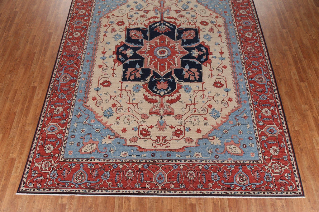 Heriz Serapi Geometric Oriental Area Rug 10x13