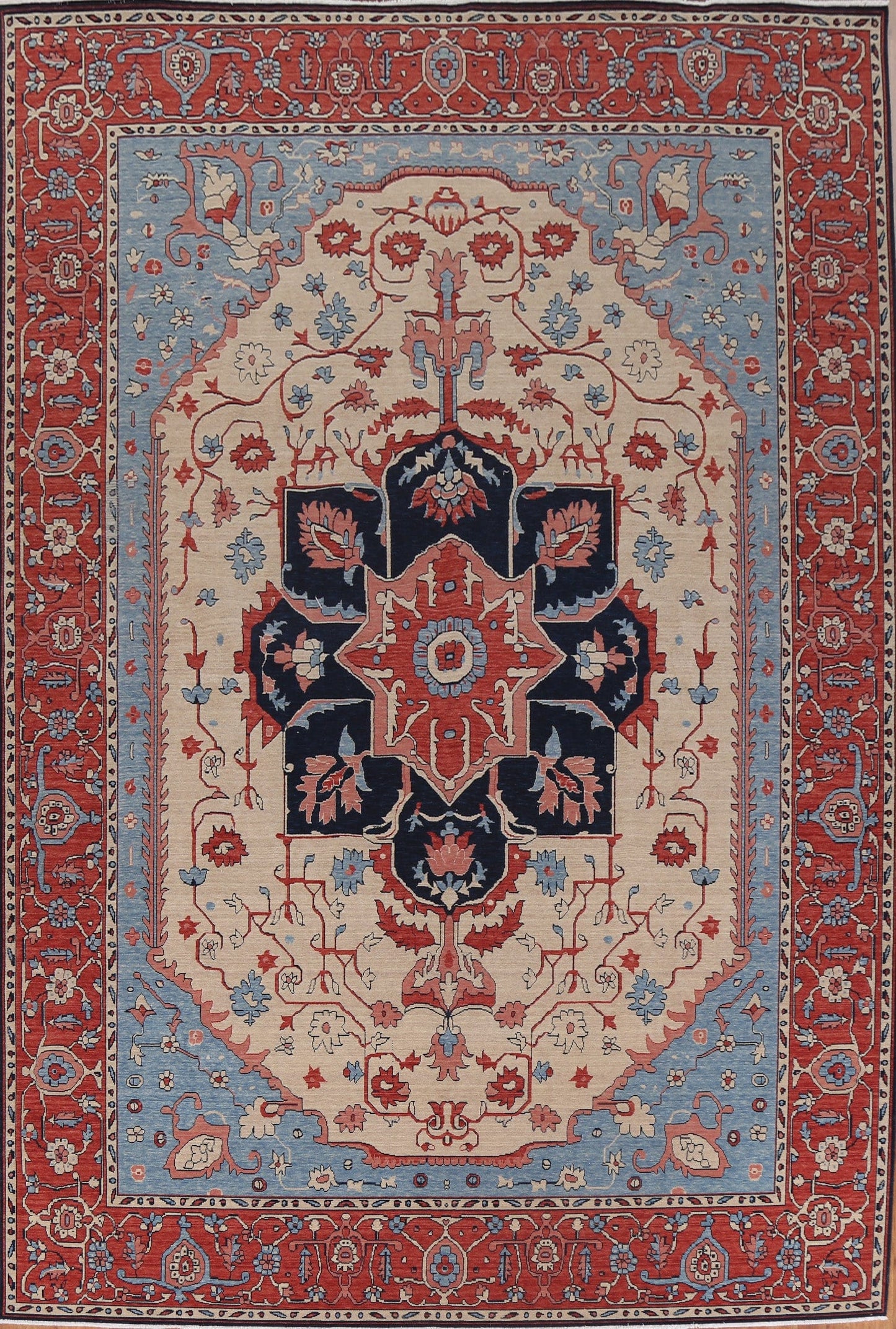 Heriz Serapi Geometric Oriental Area Rug 10x13