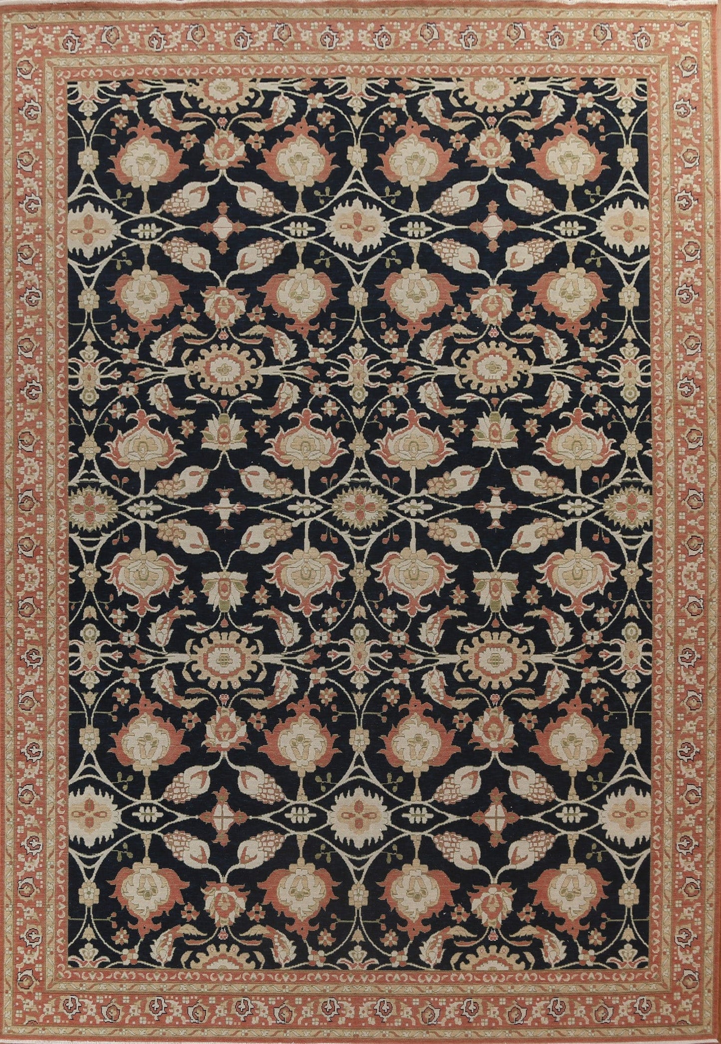 All-Over Floral Sultanabad Ziegler Turkish Area Rug 10x13