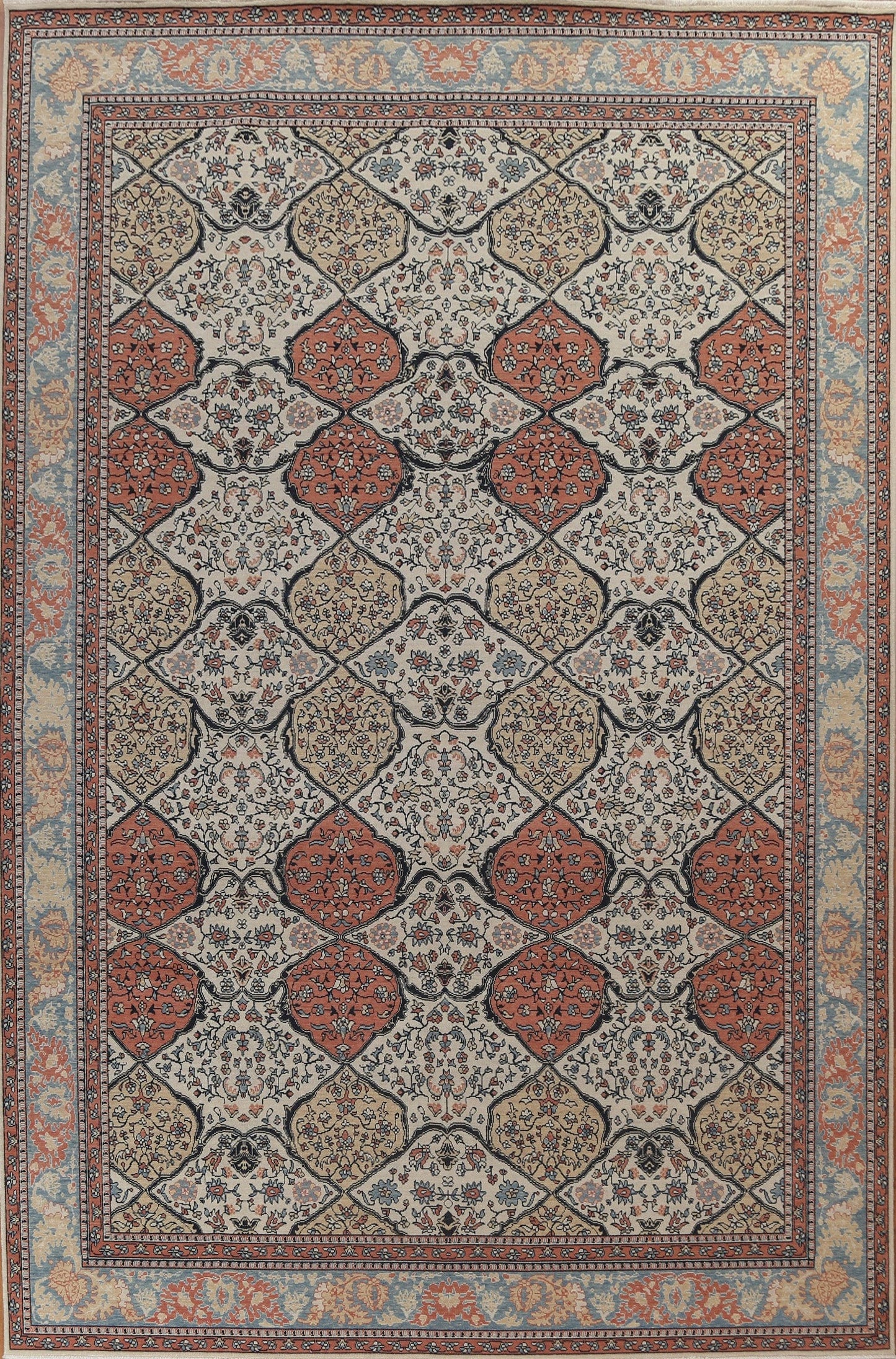 Geometric Bakhtiari Oriental Area Rug 10x13