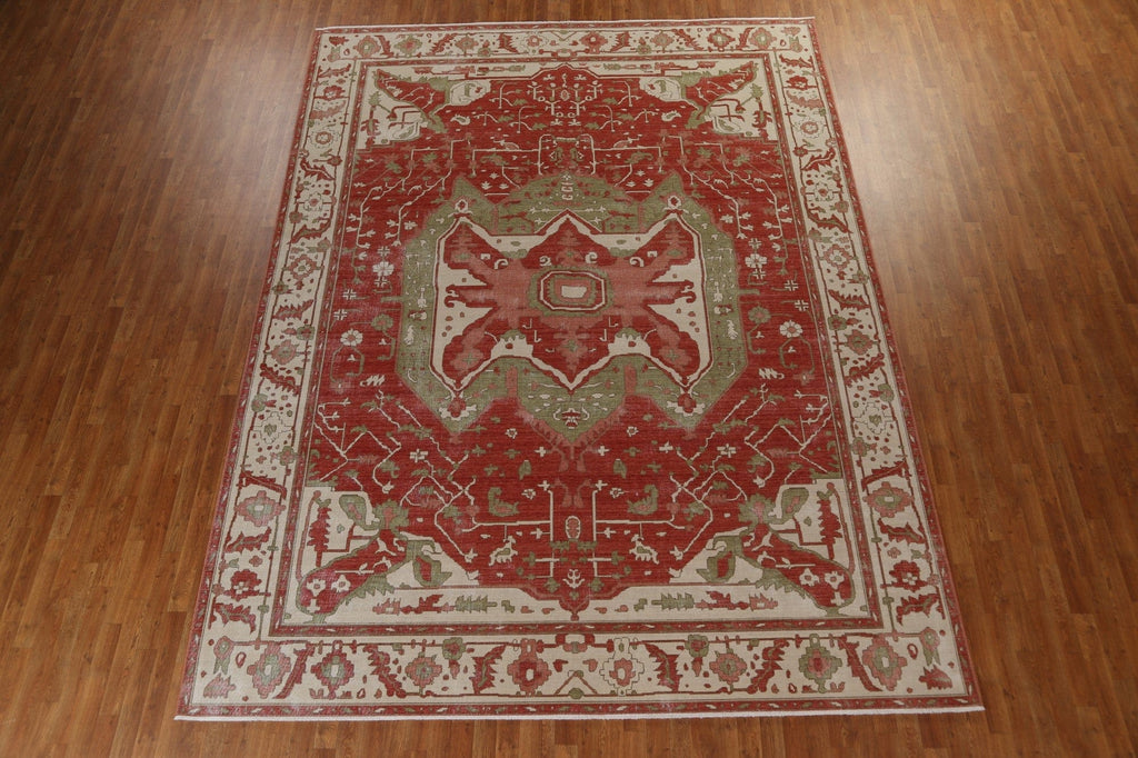 Geometric Heriz Serapi Oriental Area Rug 10x13