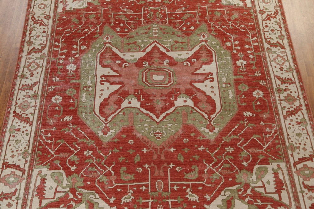 Geometric Heriz Serapi Oriental Area Rug 10x13